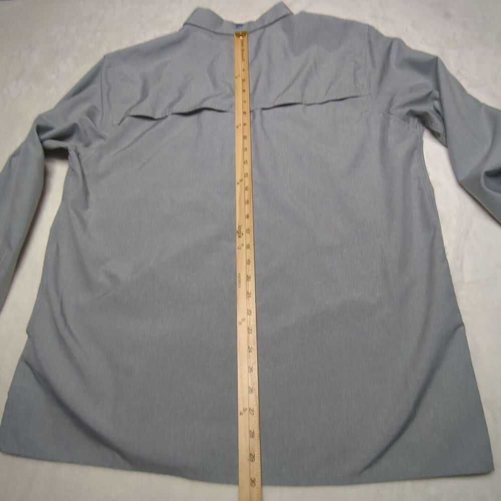 Gillz Fishing Shirt Men's Gray Size XLarge Long Sleeve Button Up Vented Relaxed - Picture 14 of 15